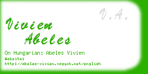 vivien abeles business card